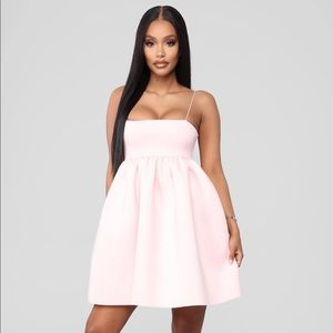 Pink Mini Babydoll Dress